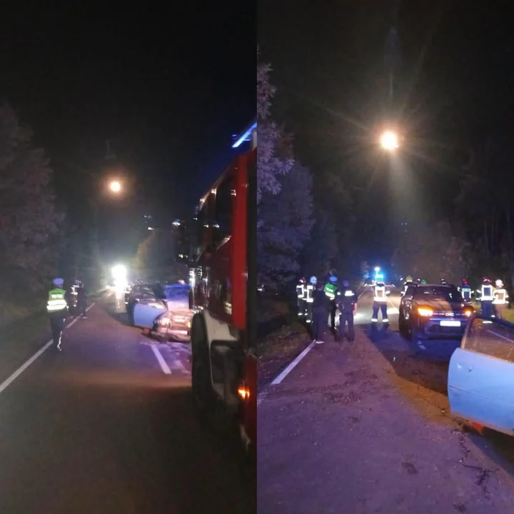 Wypadek Wola Duża (fot. OSP Sól)